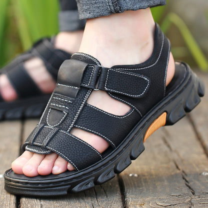 men's sandals with adjustable velcro closure