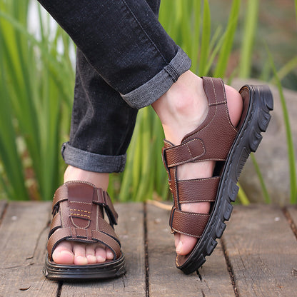 men's sandals with adjustable velcro closure