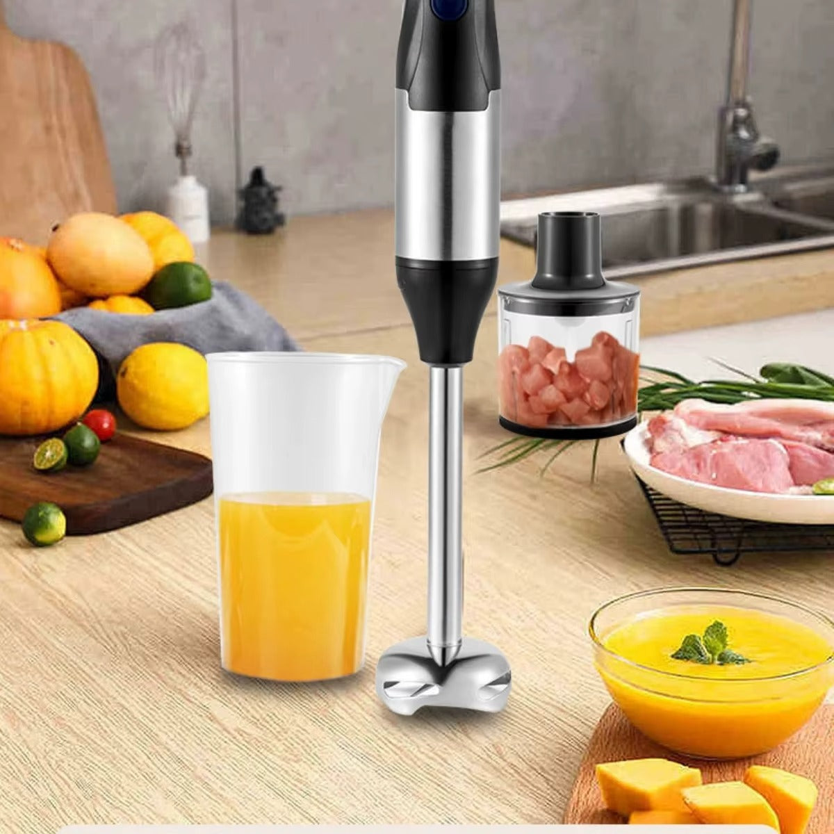 Immersion Hand Blender Set, 1000W Powerful 4 - in - 1