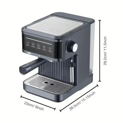 20Bar Espresso Machine, Semi-Automatic Coffee Maker with Milk Frother - Professional Italian