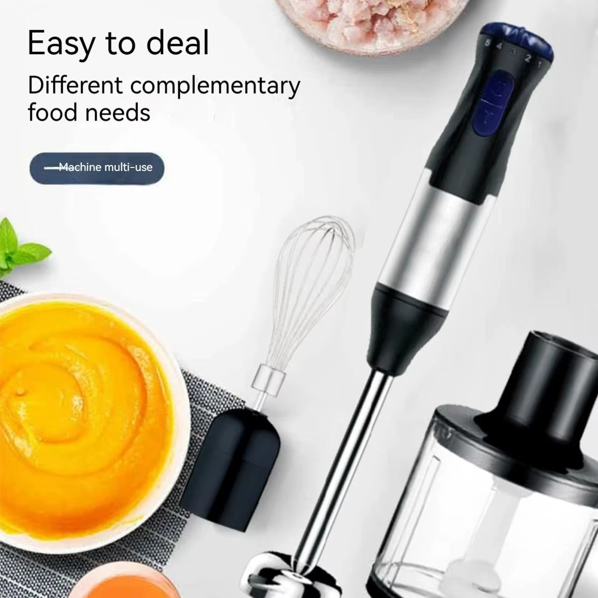 Immersion Hand Blender Set, 1000W Powerful 4 - in - 1