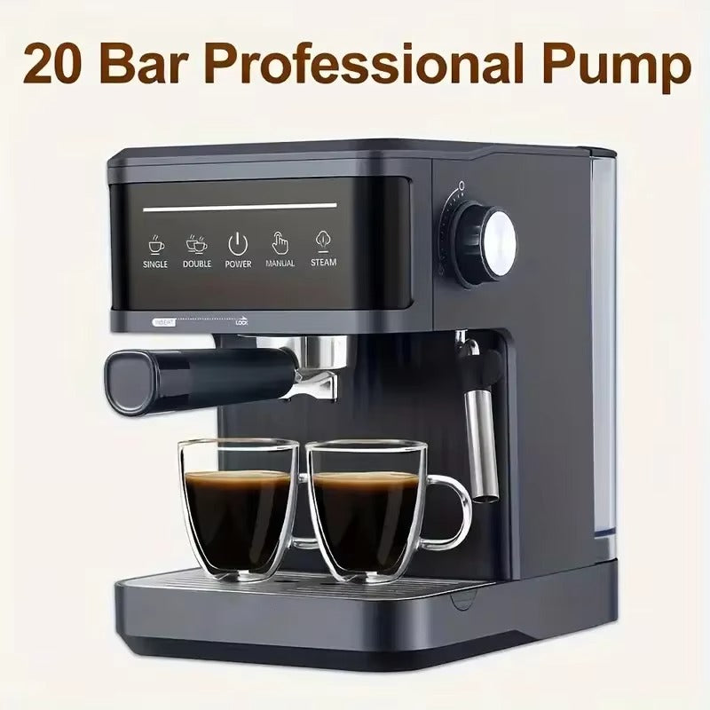 20Bar Espresso Machine, Semi-Automatic Coffee Maker with Milk Frother - Professional Italian