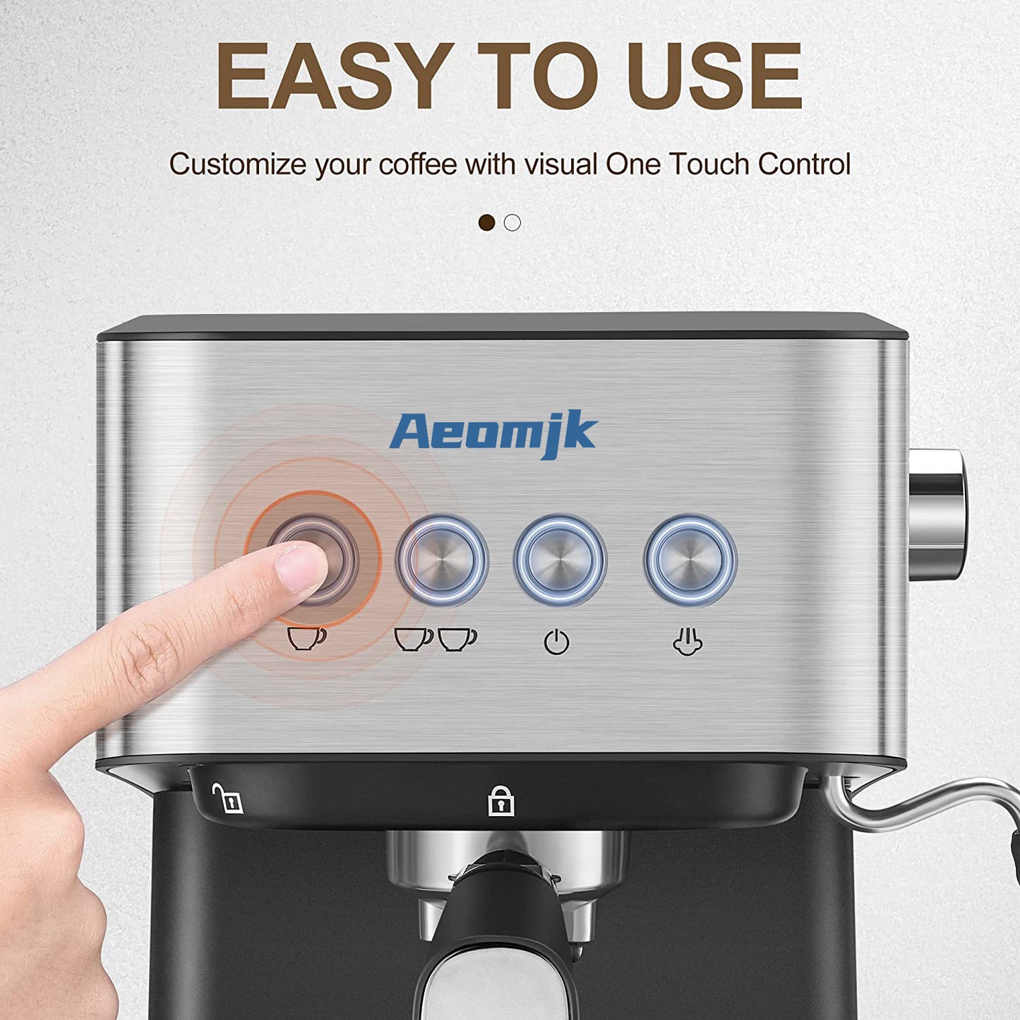 Italian automatic Concentrated High Pressure Extraction Frothed Milk Coffee Machine