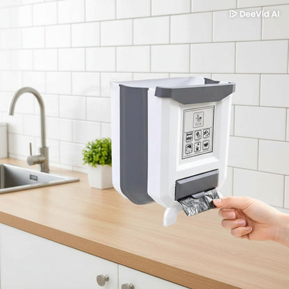 Trash can for kitchen cabinet doors, 8 liters