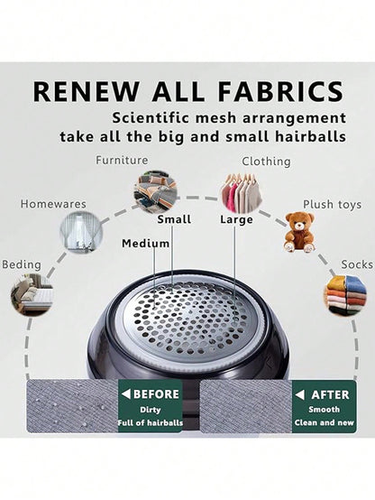 "USB-Wiederaufladbarer Stoffrasierer - Entfernt Flusen und Fusseln